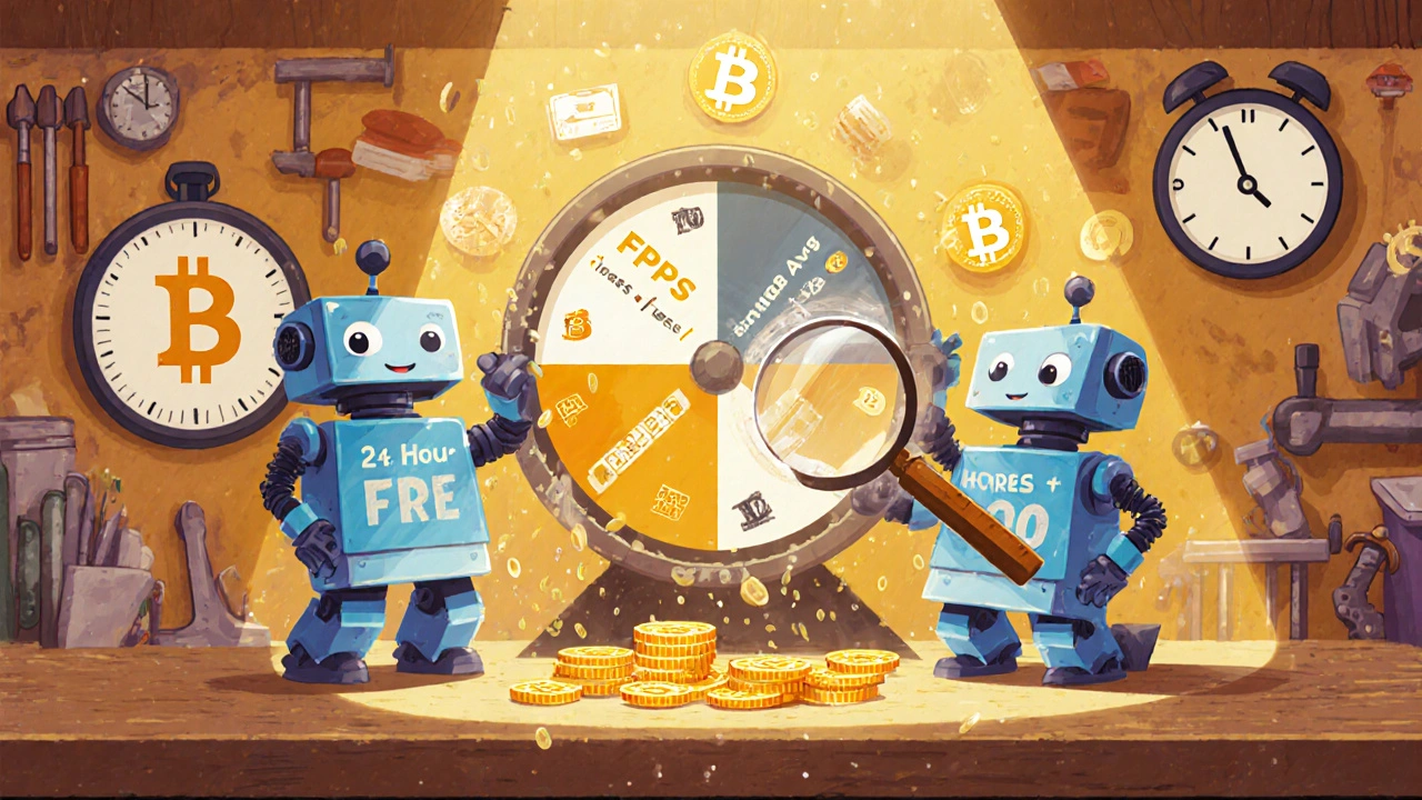 A team of robots celebrating as coins and transaction icons rain down from a spinning FPPS wheel.