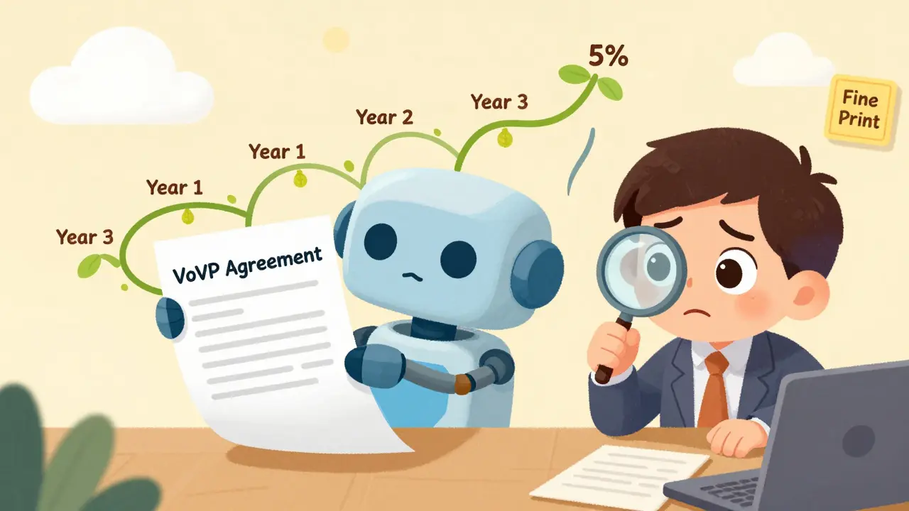 Price Escalators in VoIP Contracts: Annual Increases and Caps Explained