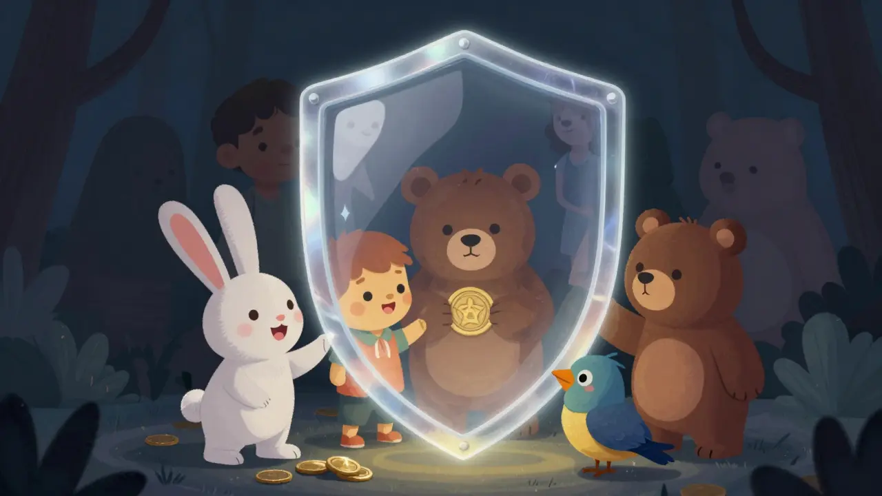 Animals protected by a privacy shield from bots