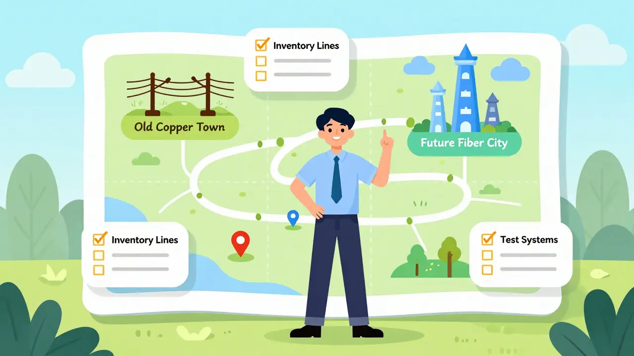 Business owner planning migration from copper to fiber network