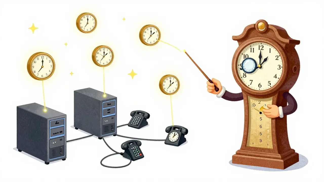 A wise clock conductor synchronizing network devices with NTP