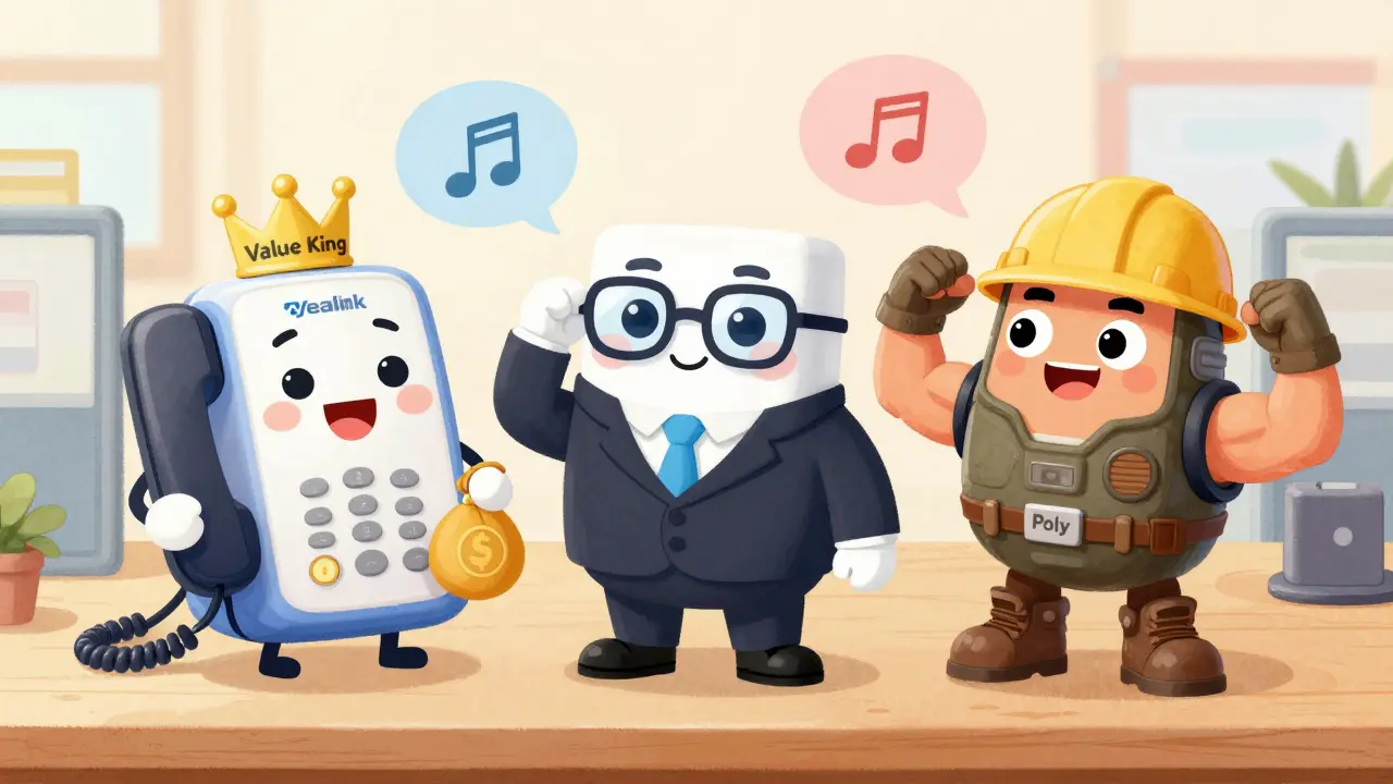 Best IP Phones for Business: Comparing Yealink, Polycom (Poly), and Cisco Models
