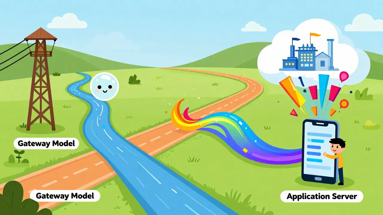 Illustration of two VoIP ringback tone paths
