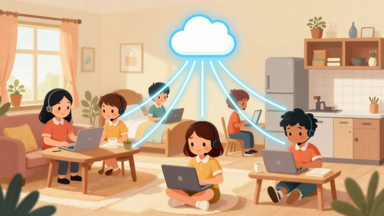 Remote Contact Center with VoIP: Agent Desktop and ACD from Home